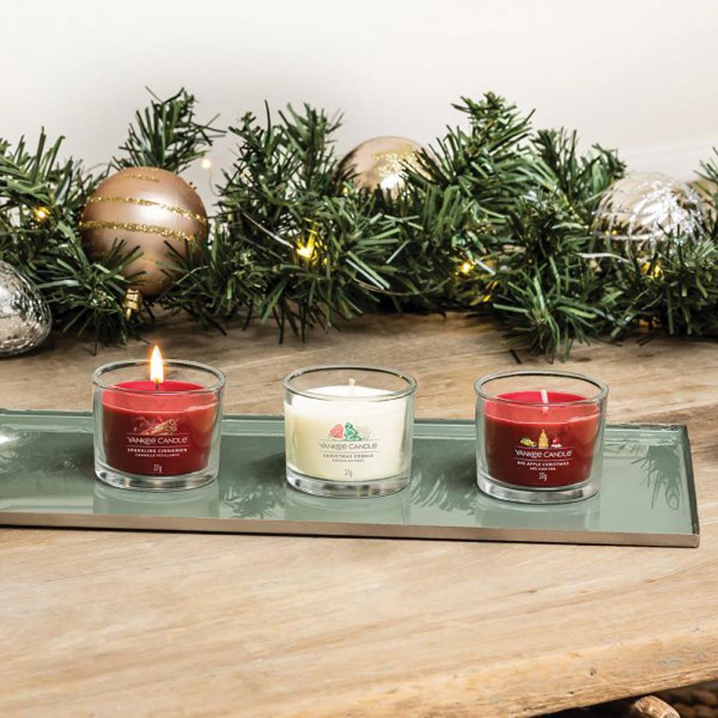 Yankee Candle 3 Filled Votive Candle Christmas Gift Set Extra Image 2